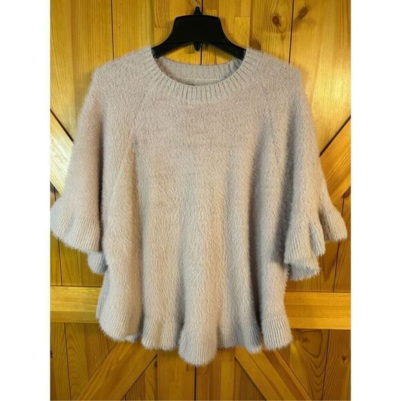 Do Everything in Love Pink sweater poncho, one size, comfy, autumn, cozy, artsy - Picture 1 of 4